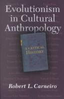 Tapa de Evolutionism in Cultural Anthropology