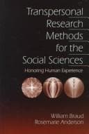 Tapa de Transpersonal research methods for the social sciences