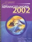 Tapa de Microsoft Advanced Word 2002