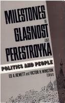 Tapa de Milestones in glasnost and perestroyka