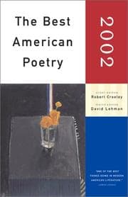 Tapa de The Best American Poetry 2002