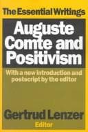 Tapa de Auguste Comte and Positivism