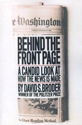 Tapa de Behind the Front Page
