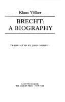 Tapa de Brecht, a biography