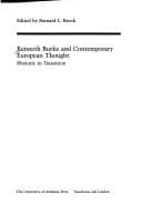 Tapa de Kenneth Burke and Contemporary European Thought