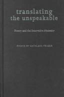 Tapa de Translating the unspeakable