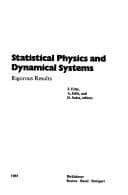 Tapa de Statistical physics and dynamical systems