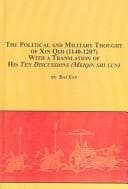 Tapa de The Political And Military Thought of Xin Qiji (1140- 1207) With a Translation of His Ten Discussions (Mei Qin Shi Lun) (Chinese Studies)