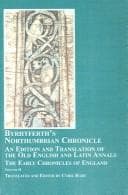 Tapa de Byrhtferth's Northumbrian chronicle