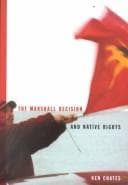 Tapa de The Marshall Decision and Native Rights (Mcgill-Queen's Native and Northern Series, 25)