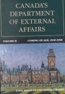 Tapa de Canada's Department of External Affairs