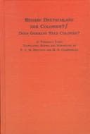 Tapa de Bedarf Deutschland Der Colonien?/Does Germany Need Colonies?