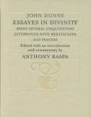 Tapa de Essayes in Divinity