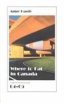 Tapa de Where to Eat in Canada 04-05 (Where to Eat in Canada)