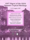 Tapa de 1997 Digest of the IEEE/LEOS Summer Topical Meetings, 11-15 August 1997 at the Queen Elizabeth Hotel, Montreal, Quebec, Canada