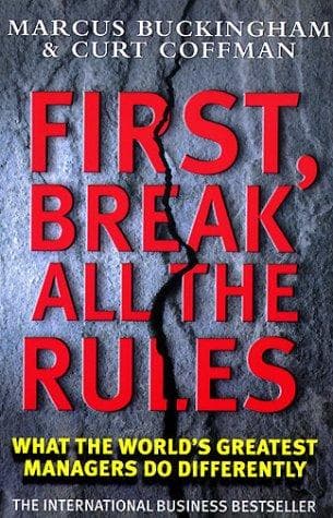 Tapa de First, Break All the Rules