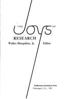 Tapa de The Joys of research