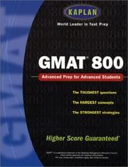 Tapa de Kaplan GMAT 800