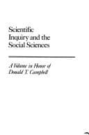 Tapa de Scientific Inquiry and the Social Sciences