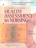 Tapa de Lab manual to accompany Health assessment in nursing, 3rd ed