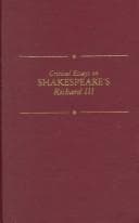 Tapa de Critical essays on Shakespeare's Richard III