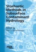 Tapa de Stochastic methods in subsurface contaminant hydrology