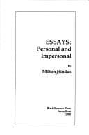 Tapa de Essays