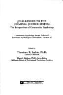 Tapa de Challenges to the criminal justice system