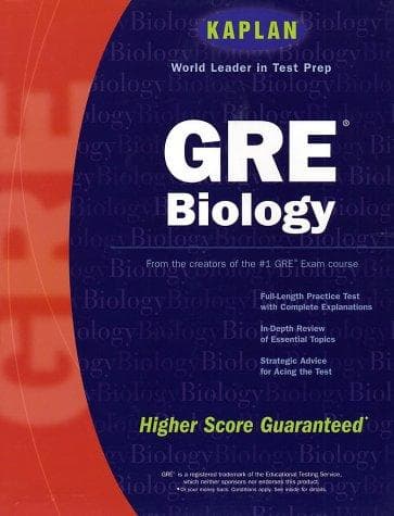 Tapa de GRE biology