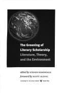 Tapa de The greening of literary scholarship