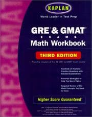 Tapa de Kaplan GRE & GMAT Exams Math Workbook