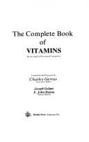 Tapa de The Complete book of vitamins