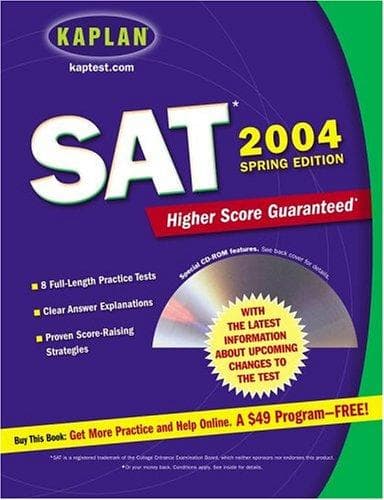 Tapa de Kaplan SAT 2004 with CD-ROM