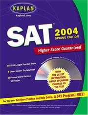 Tapa de Kaplan SAT 2004 with CD-ROM