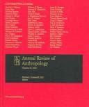 Tapa de Annual review of anthropology