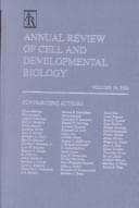 Tapa de Annual review of cell and developmental biology
