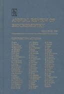 Tapa de Annual Review of Biochemistry
