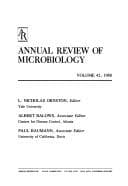 Tapa de Annual review of microbiology