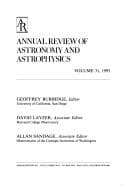 Tapa de Annual review of astronomy and astrophysics