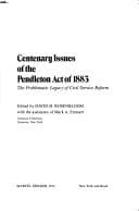 Tapa de Centenary Issues of the Pendleton Act of 1883