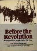 Tapa de Before the revolution