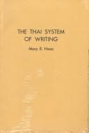 Tapa de The Thai system of writing