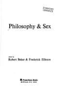 Tapa de Philosophy and Sex