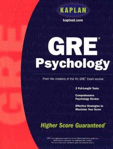 Tapa de GRE psychology