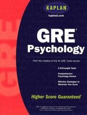 Tapa de GRE psychology