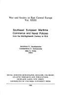 Tapa de Southeast European maritime commerce and naval policies from the mid-eighteenth century to 1914