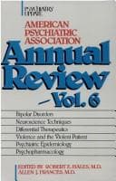 Tapa de American Psychiatric Association Annual Review