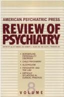 Tapa de American Psychiatric Press Review of Psychiatry