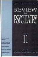Tapa de Review of Psychiatry