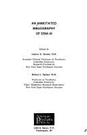 Tapa de An Annotated bibliography of DSM-III